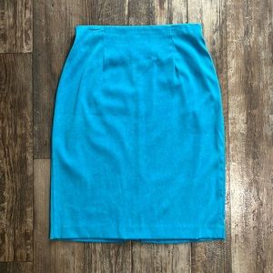 🔥Turquoise Skirt Leslie Fay Dresses Midi Pencil Skirt 🔥